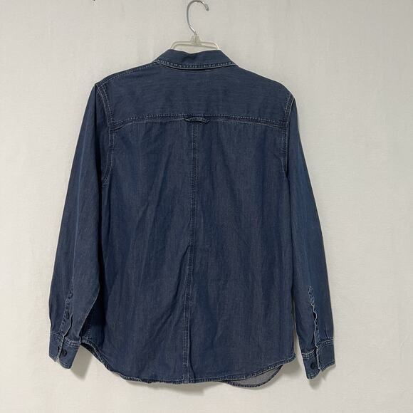 Vtg Ralph Lauren Jean Company Denim Shirt Large Button Down Long Sleeve Cotton - Picture 10 of 14